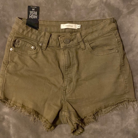 TALULA green jean shorts - Picture 2 of 3